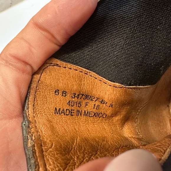 FRYE BLACK DARA CHELSEA ANKLE BOOT SLIP ON WOMENS sz 6 - Picture 7 of 9